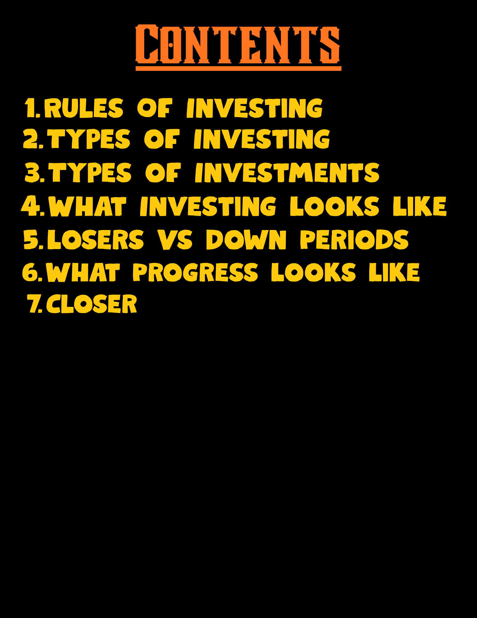 The Investment Engine