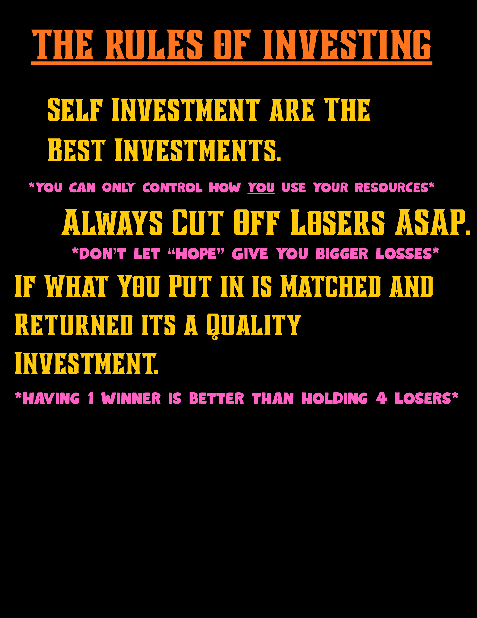 The Investment Engine